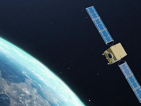 Galileo satellite orbiting Earth