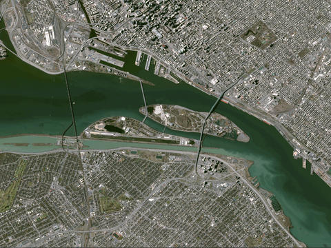 Satellite Image - Monteal, Canada