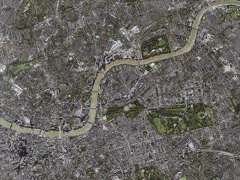 London City, United Kingdom Satellite image from Pléiades Neo