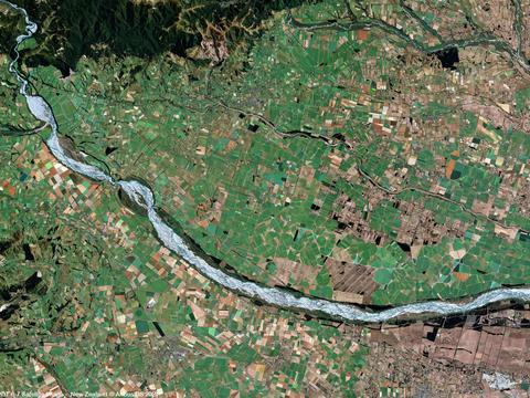 New Zealand Satellite image from SPOT 6/7