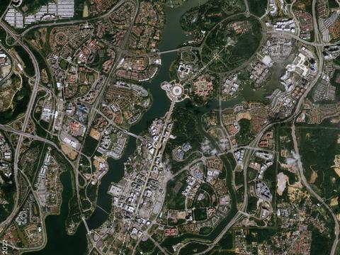Putra Mosque, Putrajaya, Malaysia - Satellite Imagery