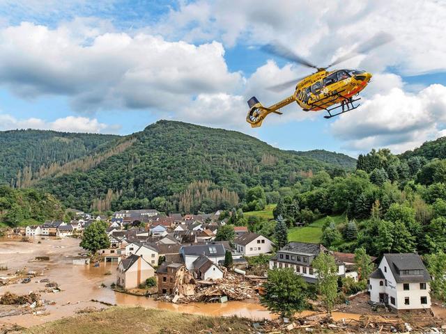 ADAC helicopter German floods