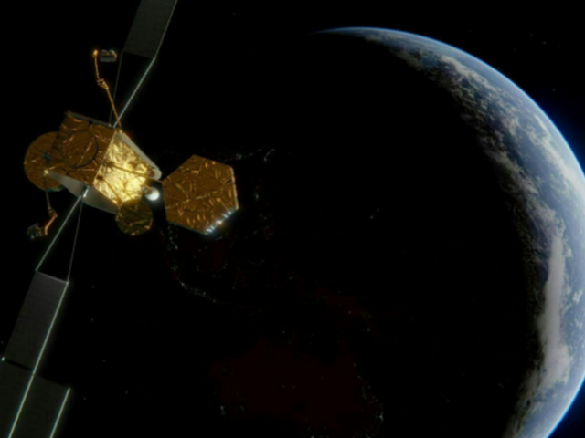 CGI of Airbus' Skynet 6A satellite, currently being built in Portsmouth, UK
