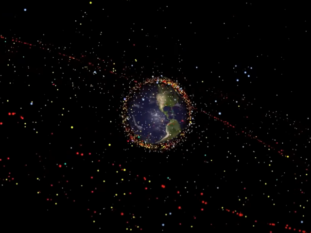 Space debris illustration - Copyright ESA
