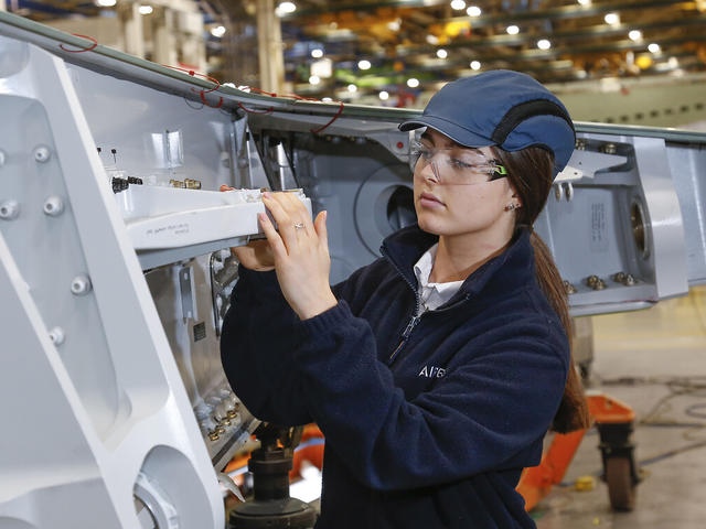 Airbus woman apprentice