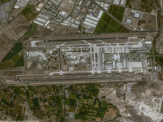 Airbus Pléiades Neo satellite image - Santiago Airport, Chile