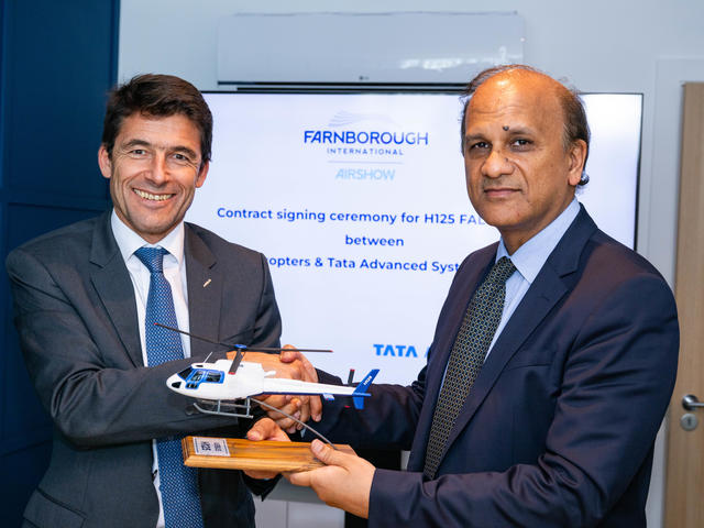 Airbus, Tata Advanced Systems formalise contract for H125 helicopter Final Assembly Line in India