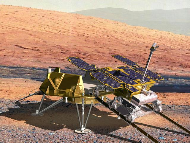 Artist view: Exomars lander Artist view of ExoMars Lander 1