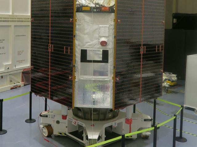 photo: CSO-3 in clean room photo of CSO-3 in clean room