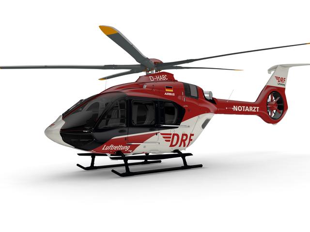 Digital rendering of DRF's Airbus H140