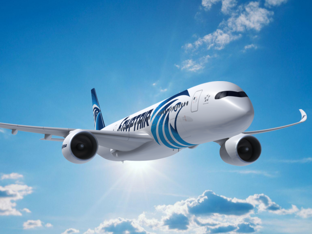 Airbus A350-900 Egyptair rendering Airbus A350-900 Egyptair rendering
