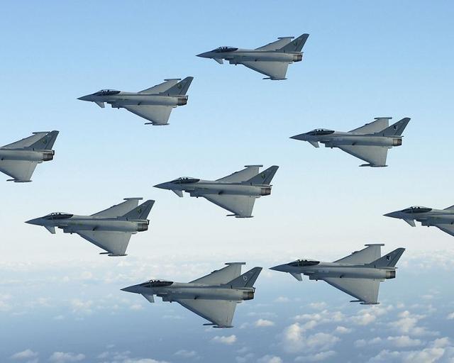 Africa Middle East Eurofighters The Typhoon, produced by the Eurofighter consortium, is the world's most advanced combat aircraft.