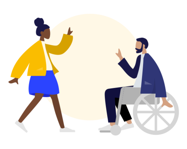 Pre-boarding inclusive illustration Pre-boarding inclusive illustration