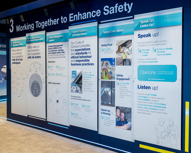 Airbus Safety Promotion Centre Chapter 3 View of the Airbus Safety Promotion Centre Chapter 3 wall installation