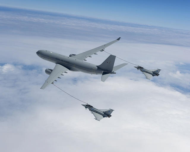 RAF A330 MRTT Air-Air refuelling Eurofighter Typhoon RAF A330 MRTT Air-Air refuelling Eurofighter Typhoon