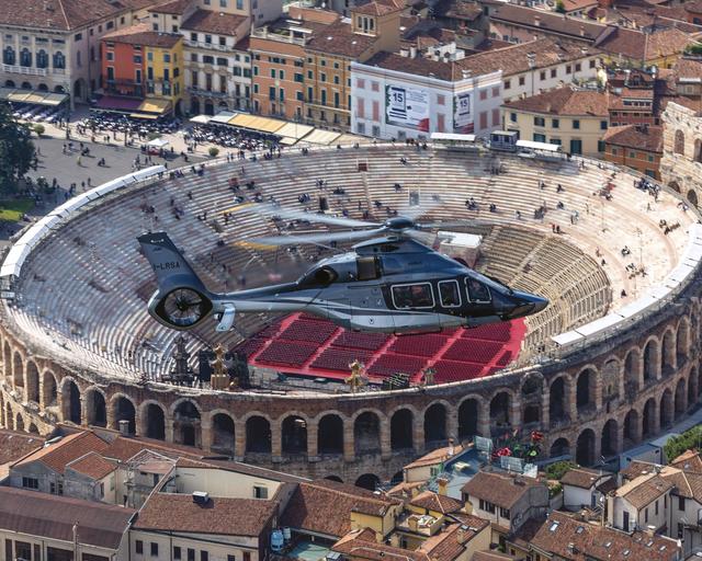 Air Corporate’s ACH160 over the Colosseum © Ned Dawson Air Corporate’s ACH160 over the Colosseum © Ned Dawson
