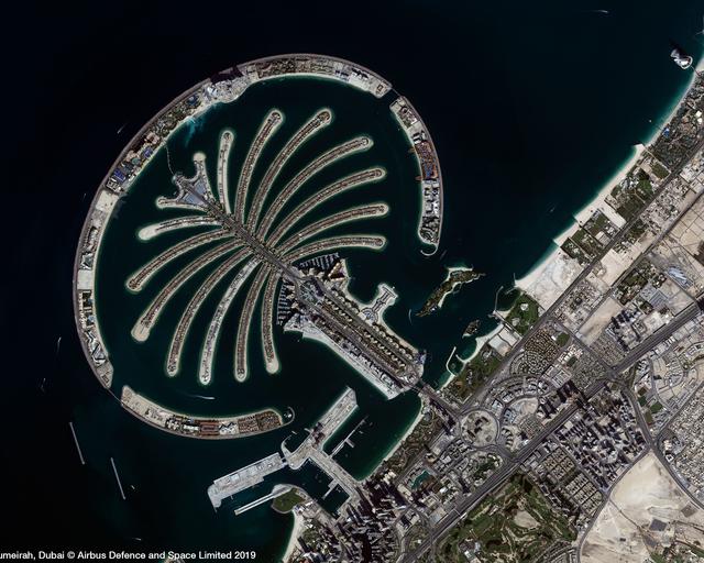Palm Jumeirah, Dubai Satellite image from Vision-1 Palm Jumeirah, Dubai Satellite image from Vision-1