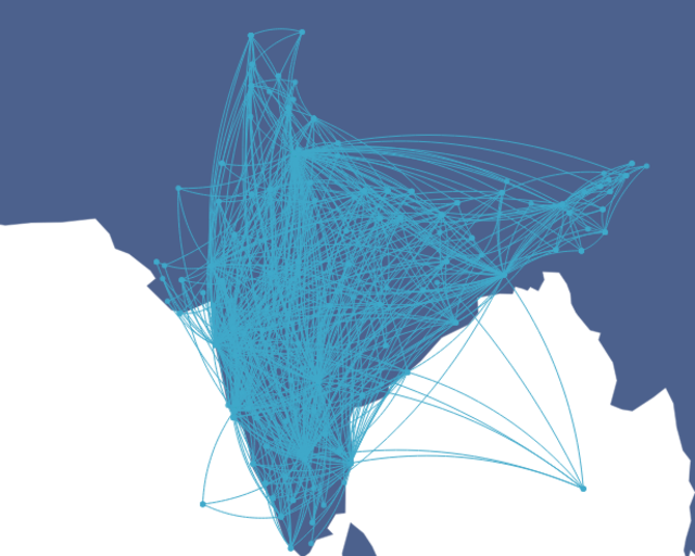 Indian routes increase GMF