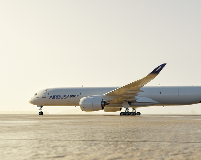 Ground A350F closed largest cargo door Ground A350F closed largest cargo door