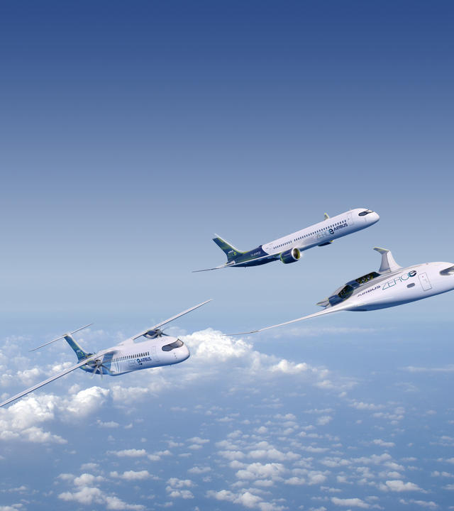 ZEROe Concept Aircraft Formation Flight