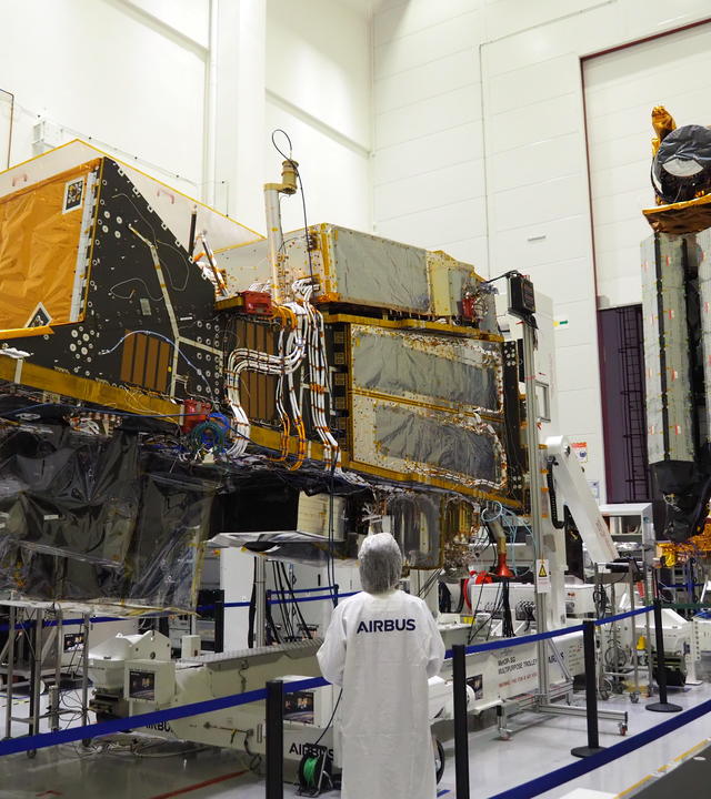 MetOp-SG A and B at Airbus' facilities in Toulouse