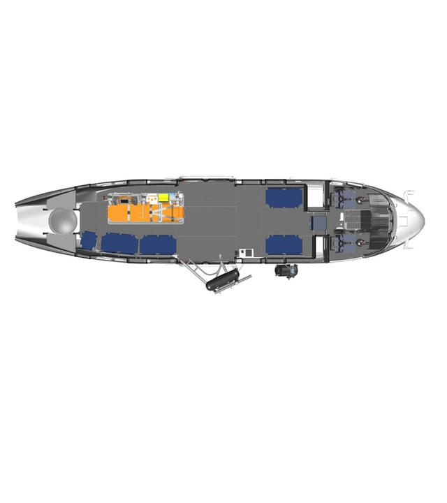 SAR medevac H215 configuration