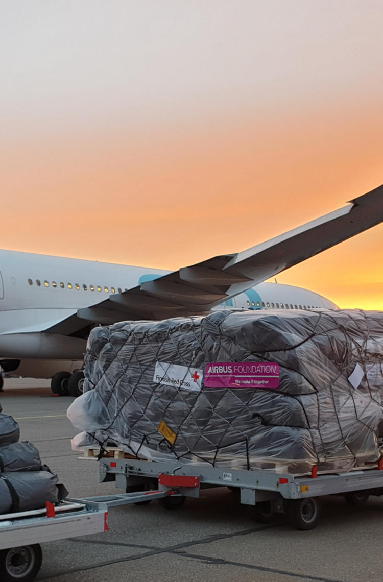 Airbus Foundation using an A350
