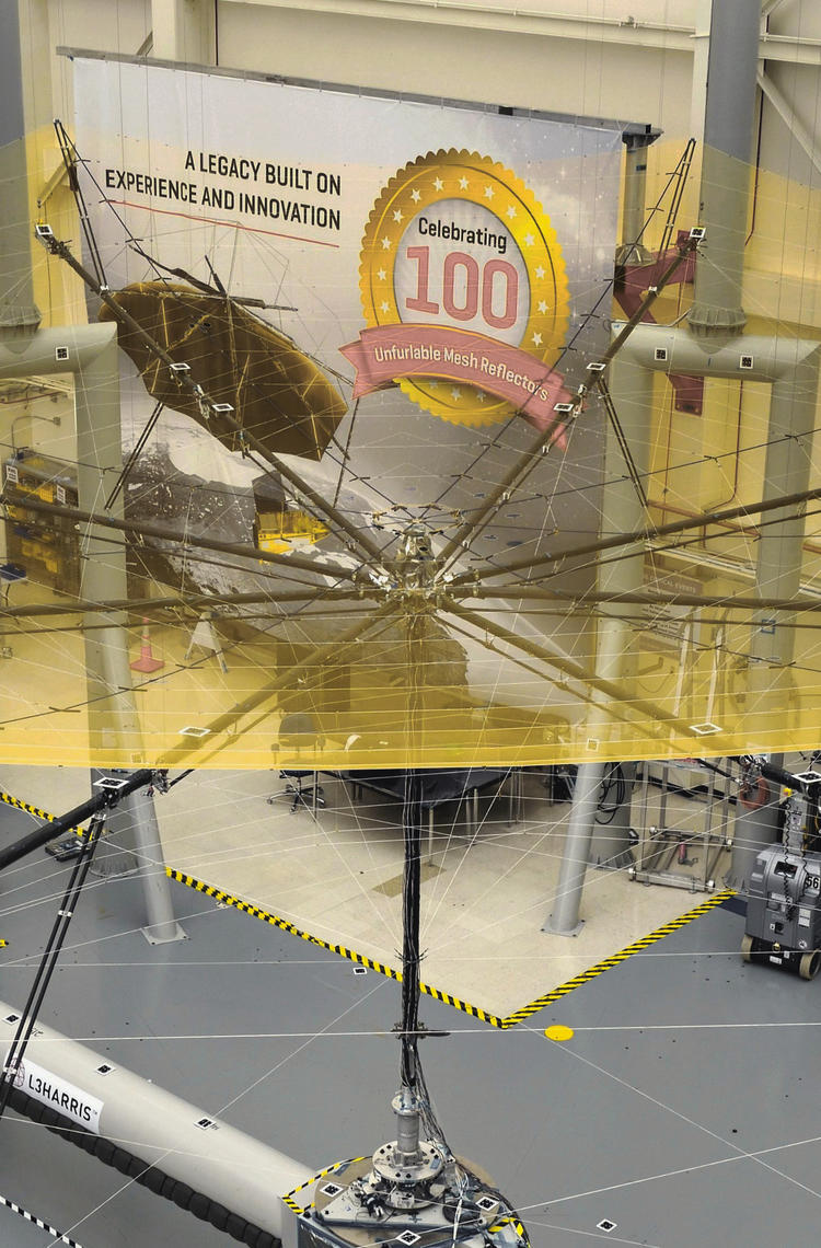 Successful deployment of giant reflector for forest monitoring satellite Biomass