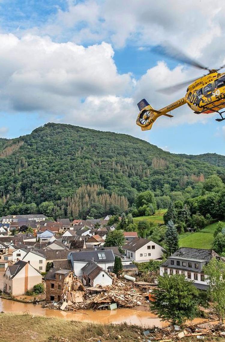 ADAC helicopter German floods