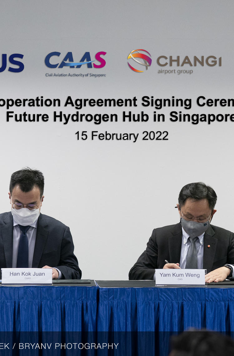 Airbus signs agreement to study hydrogen hub in Singapore - Signing Airbus signs agreement to study hydrogen hub in Singapore - Signing