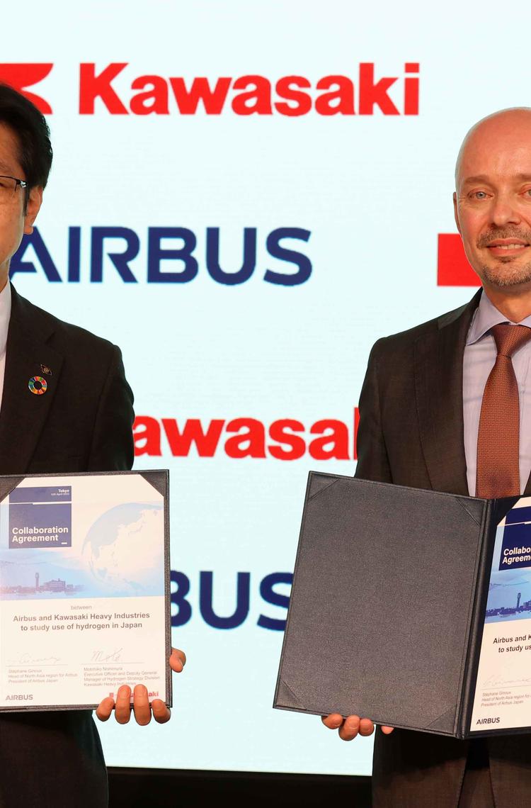Airbus, Kawasaki Heavy Industries partner to study use of hydrogen in Japan Airbus, Kawasaki Heavy Industries partner to study use of hydrogen in Japan