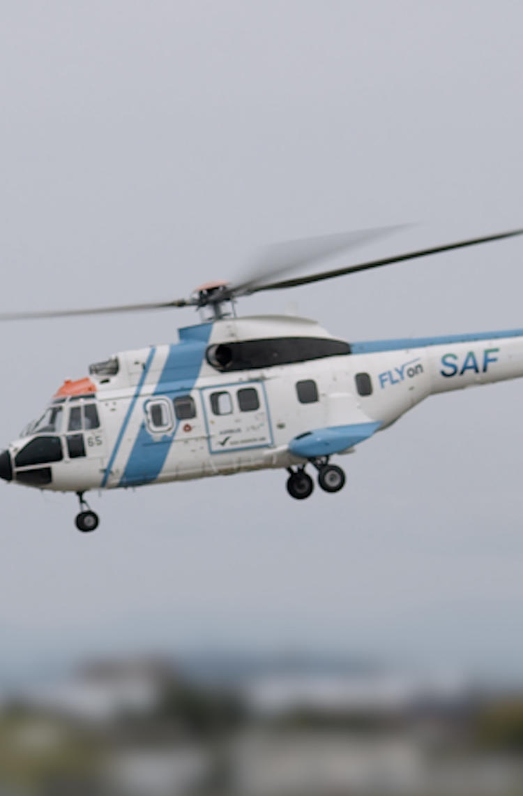 Nakanihon Air H215 first SAF helicopter flight in Japan Nakanihon Air H215 first SAF helicopter flight in Japan