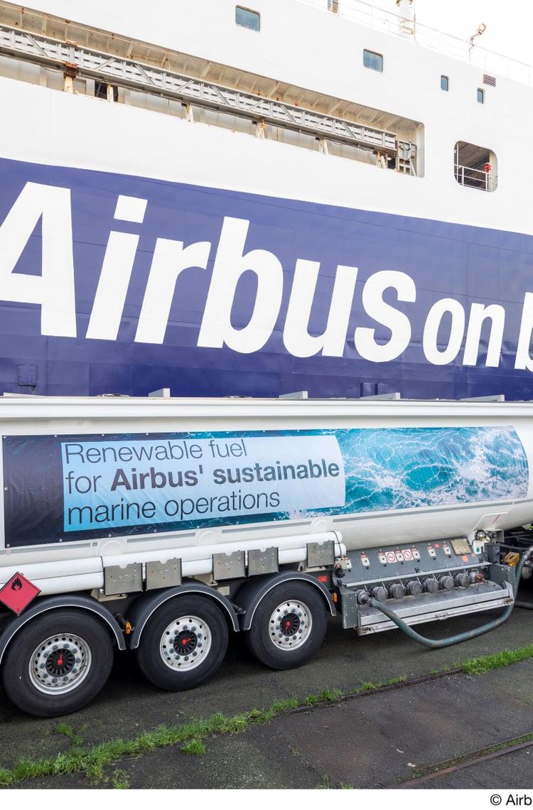 Departure of the ‘Ciudad de Cadiz’ using renewable fuel, Saint-Nazaire, France, 3 January 2023