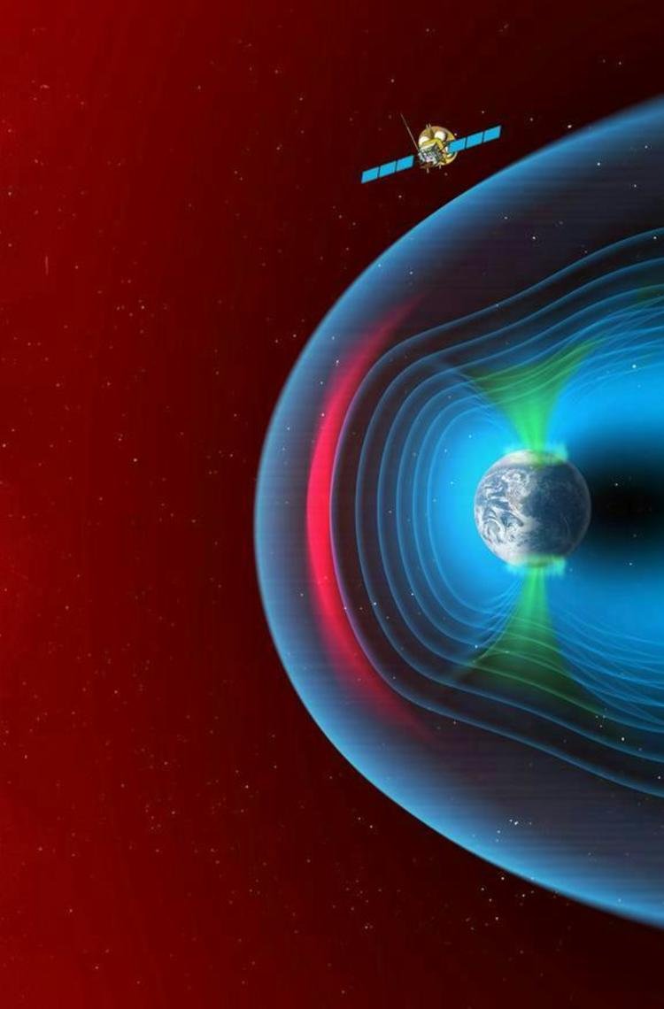 Solar wind interaction with Earth's atmosphere