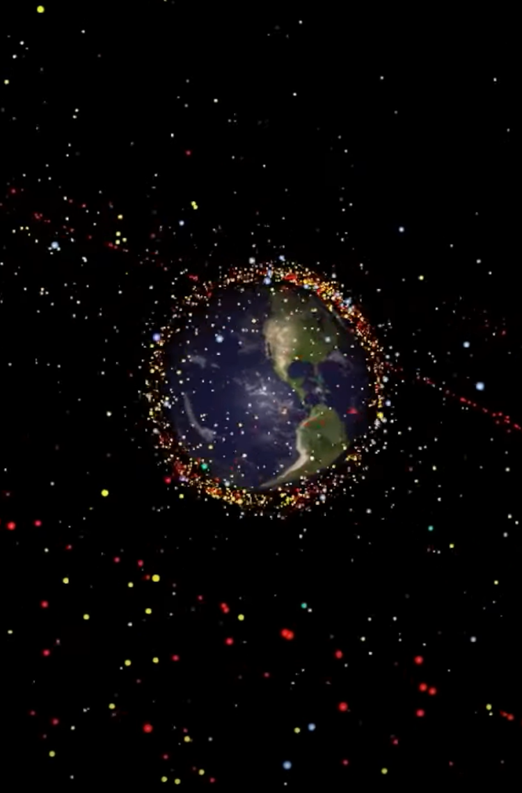 Space debris illustration - Copyright ESA