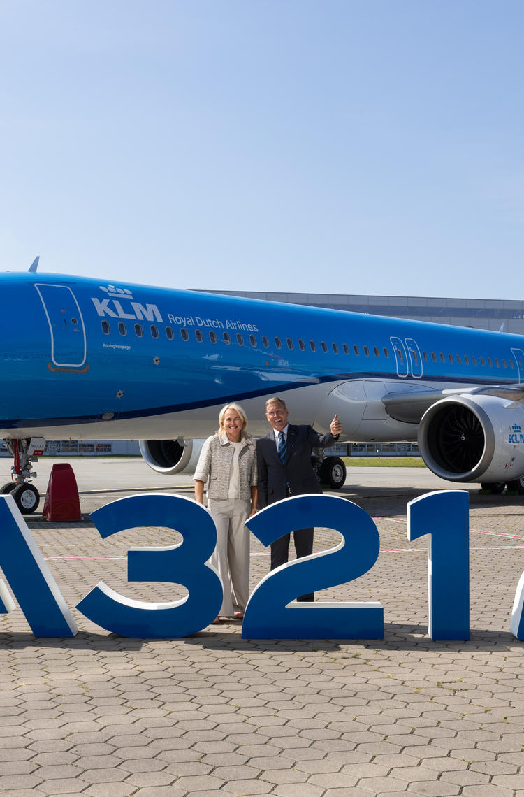 First A321neo delivery to KLM