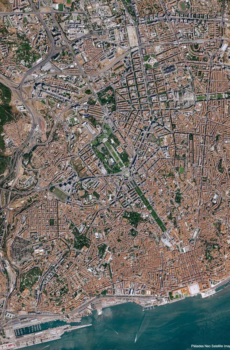 Lisbon, Portugal Satellite image from Pléiades Neo