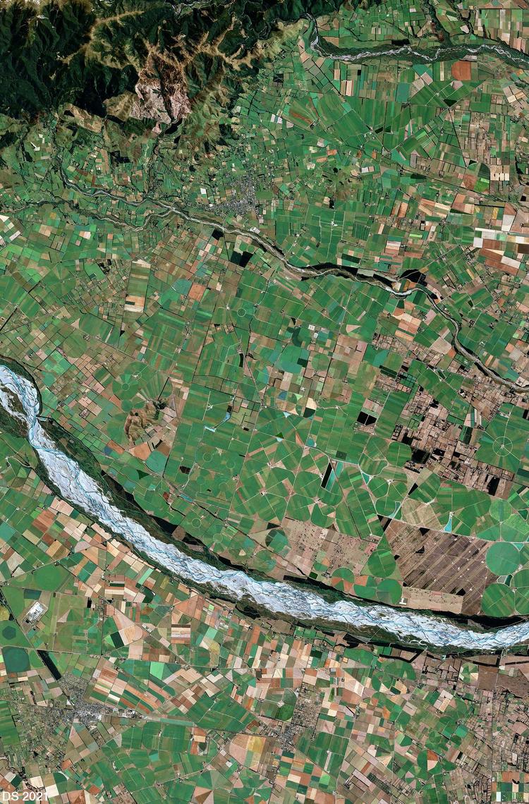 New Zealand Satellite image from SPOT 6/7