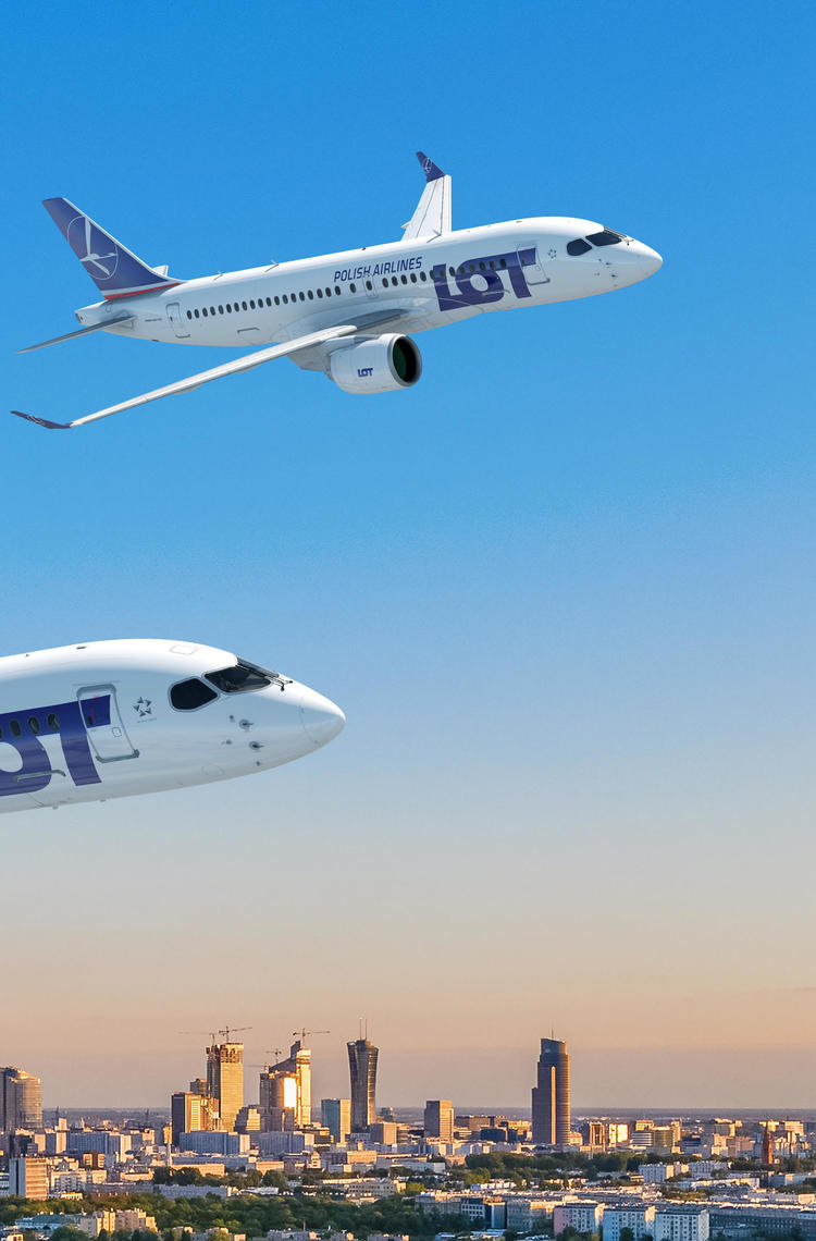 Airbus A220-100-300 PW LOT rendering