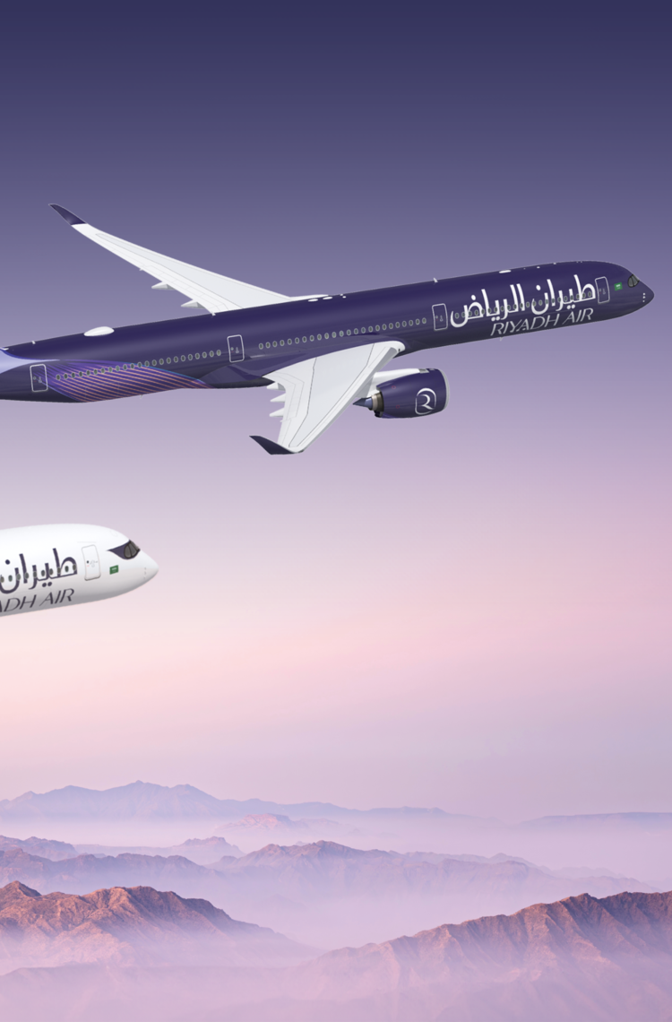 Airbus A350-1000 Riyadh Air rendering