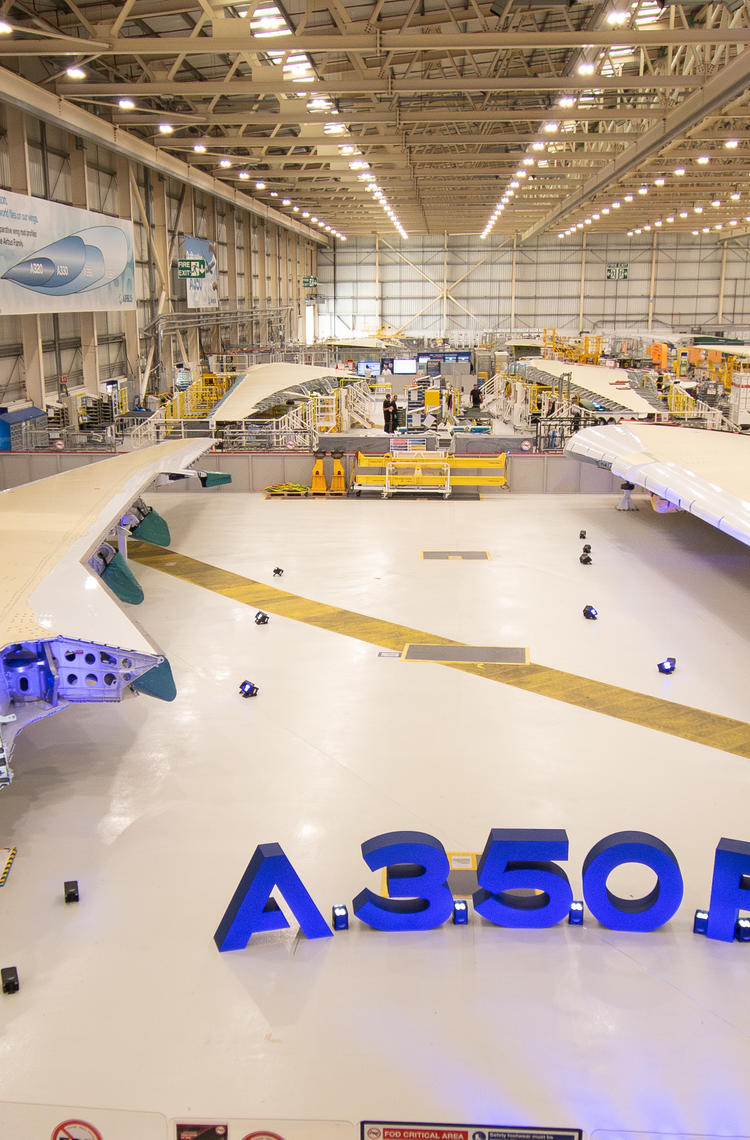 airbus a350f first wingset broughton airbus a350f first wingset broughton