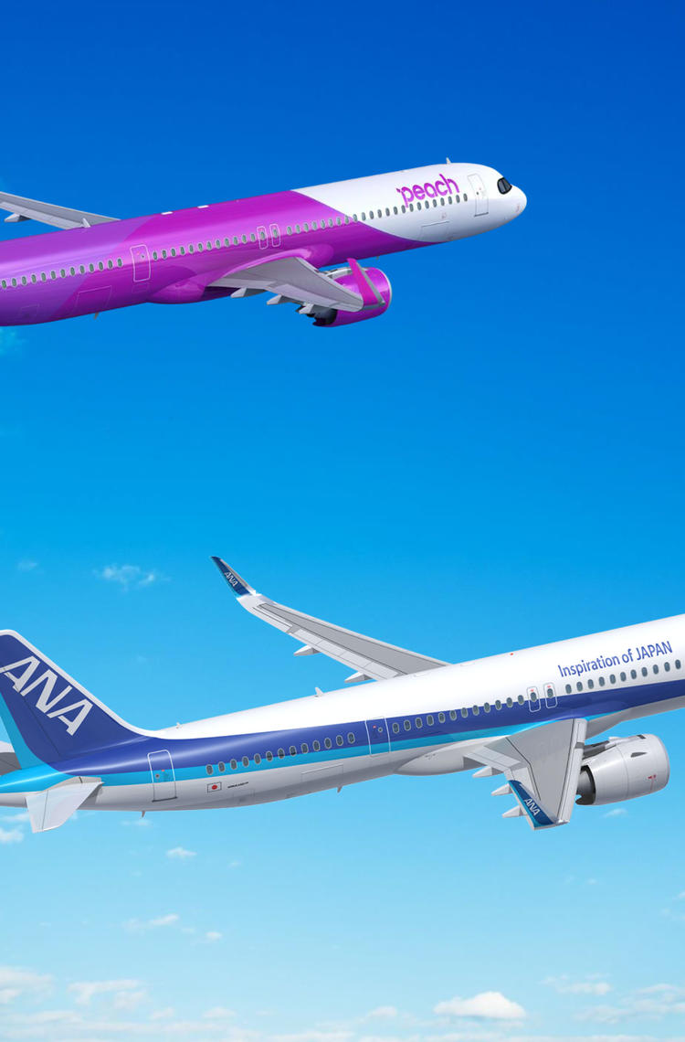 ANA A321neo and Peach A321XLR ANA A321neo and Peach A321XLR
