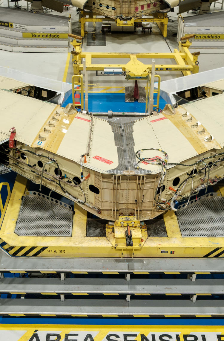 First horizontal stabiliser for the A350F freighter in Spain