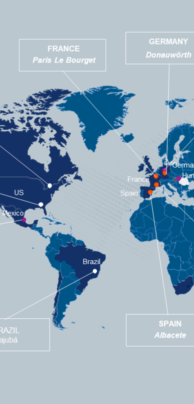 Production that spans the globe Production that spans the globe