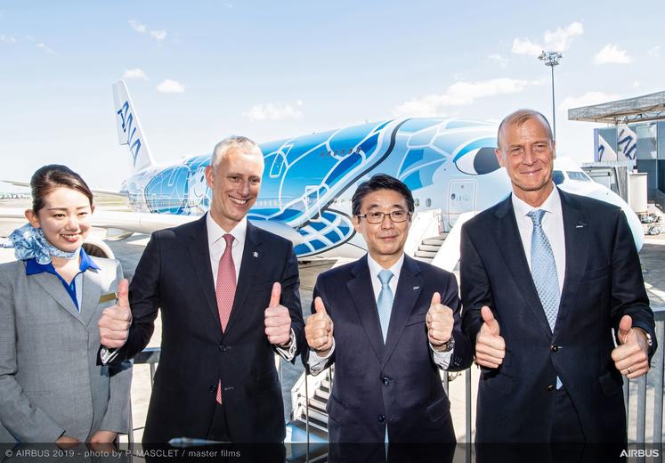 All Nippon Airways initial Airbus A380 delivery ceremony
