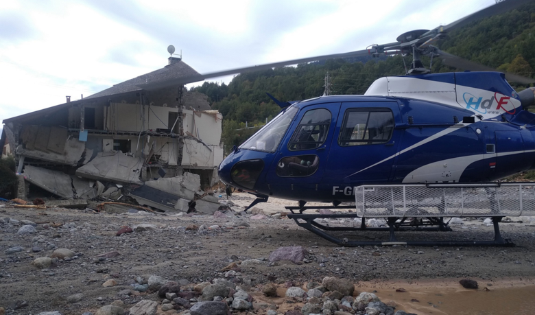 A fleet of helicopters