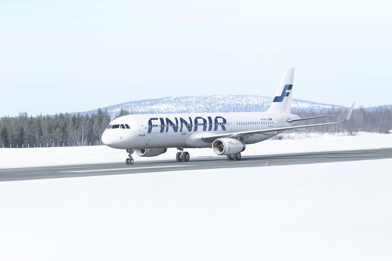 Finnair A320 full body plane