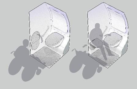 Reduced mobility lavatory