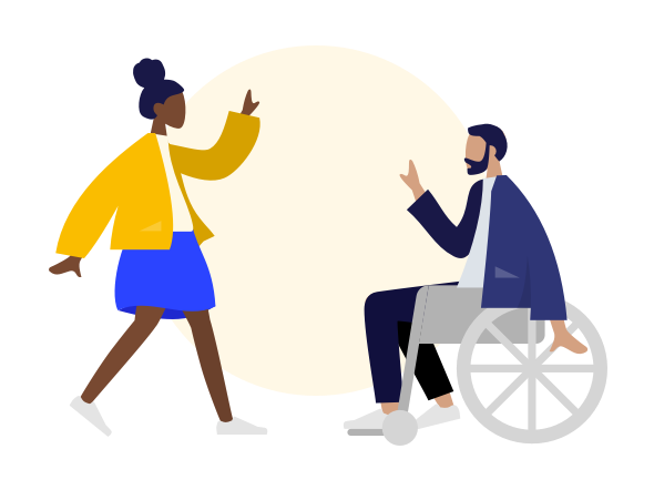 Pre-boarding inclusive illustration