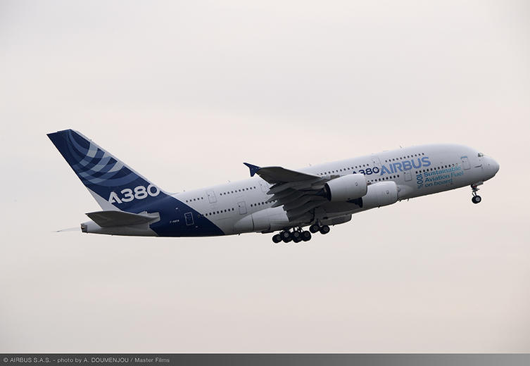 On 25 March, the A380 took to the skies for a maiden flight test operating one engine on Sustainable Aviation Fuel.  